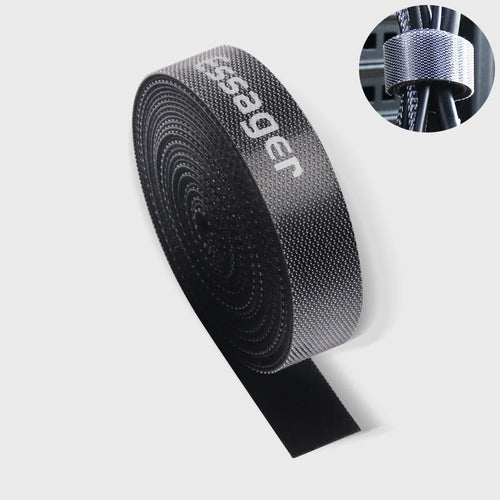 ESSAGER 3m Strap Cable Tie Strong Adhesion Self-adhesive Loop & Hook Sticker - 1