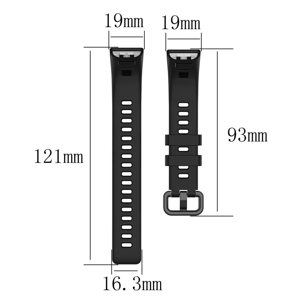 TPU Smart Bracelet Strap Replacement Band for Huawei Band 4 Pro - Black - 5