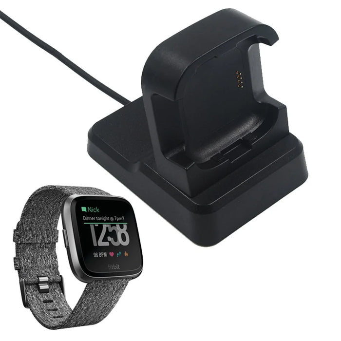 USB Magnetic Charging Dock Cradle for Fitbit Versa Smart Watch - 3