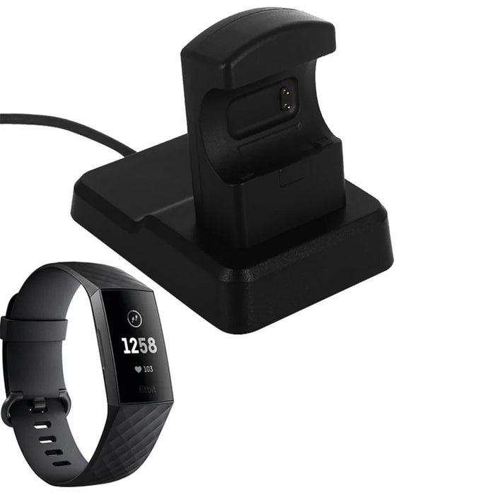 USB Charging Stand Dock Cable Holder for Fitbit Charge 4 / 3 - 3
