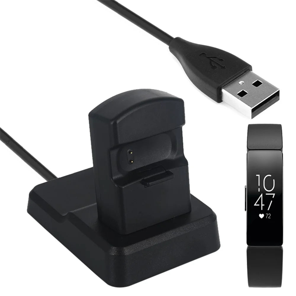 USB Charging Cradle Cable Dock Station Holder for Fitbit Inspire / Inspire HR - 1