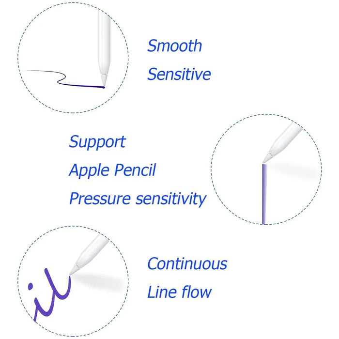 Gel Pen Tip Touch Pen Tip Replacement Nib for Apple Pencil (1st and 2nd Generation) - 2