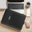 Universal Stand Foldable Laptop Bag Laptop Sleeve Leather Bag for MacBook 15 inches - Black - 1