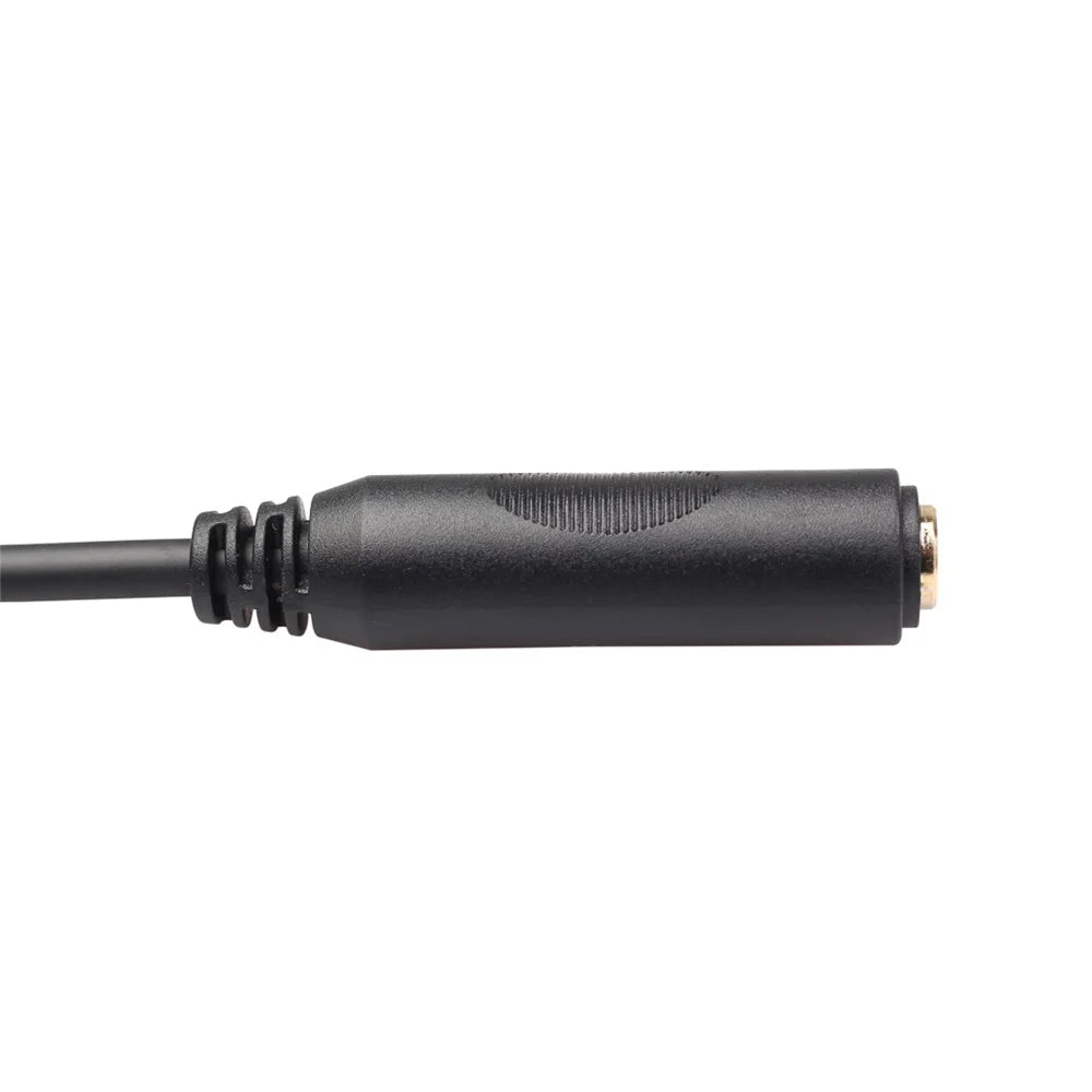 Stereo 6.35mm Extension Audio Cable 1 Male to 2 Female Headphone Headset Splitter 20cm - 6