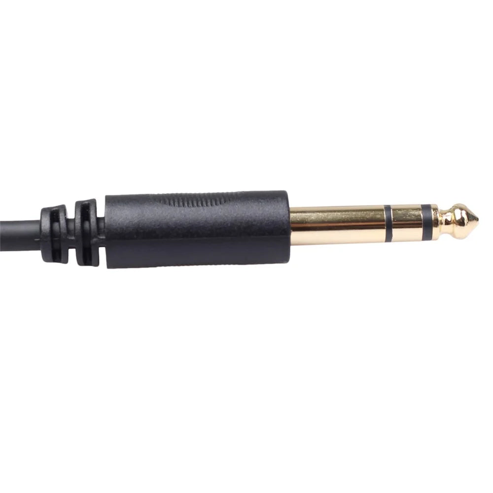Stereo 6.35mm Extension Audio Cable 1 Male to 2 Female Headphone Headset Splitter 20cm - 7