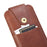 Top Layer Cowhide Leather Pouch Case for 5.2 inches Smartphones [Simple Type 1] - Brown - 5