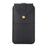 Top Layer Cowhide Leather Waist Pouch for 5.8 inches Smartphones [Simple Type 2] - Black - 1
