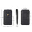 Top Layer Cowhide Leather Waist Pouch for 5.8 inches Smartphones [Simple Type 2] - Black - 3