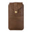Top Layer Cowhide Leather Pouch Case for 6.5 inches Smartphone [Simple Type 2] - Brown - 1