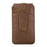 Top Layer Cowhide Leather Pouch Case for 6.5 inches Smartphone [Simple Type 2] - Brown - 2