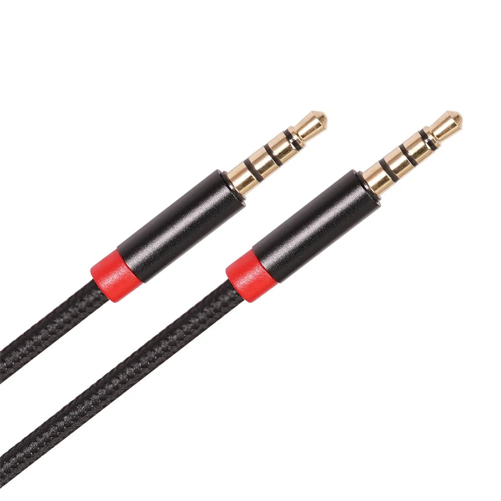 2M 3.5 mm Male to Male 4-Conductor Auxiliary Stereo Aux Cable - 6