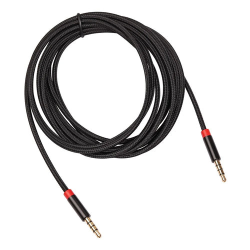 3.0M 3.5 mm Male to Male 4-Conductor Auxiliary Stereo Aux Cable - 1