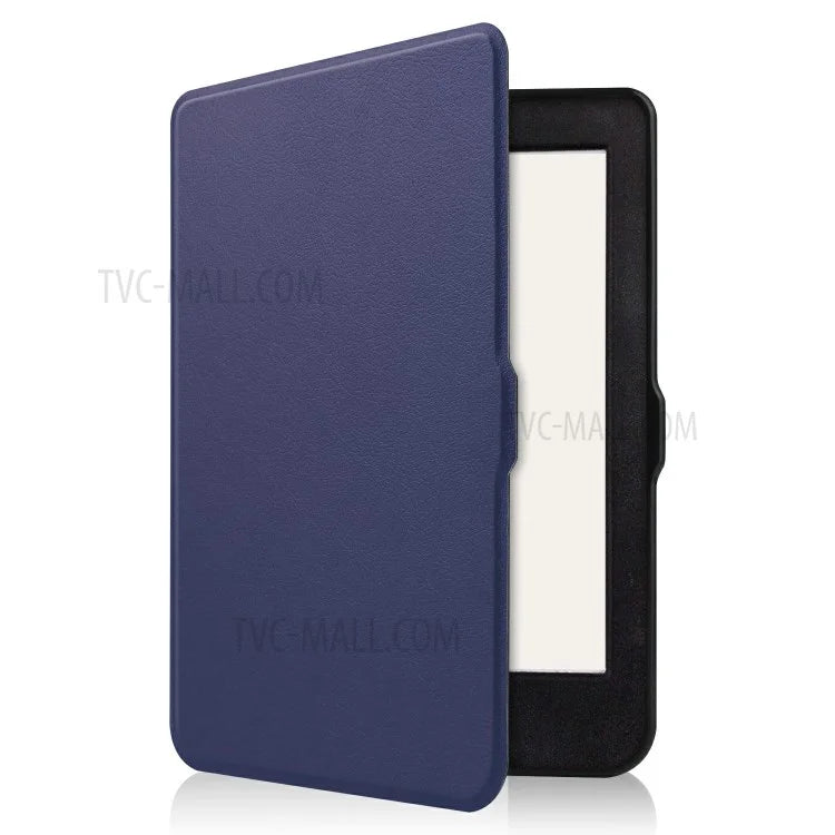 Solid Color PU Leather Wake/Sleep Flip Case for Kobo Nia (2020) - Purple - 2