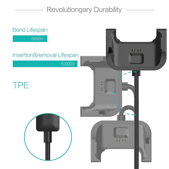 Smartwatch Charger Cable Charging Dock for Amazfit Bip Lite A1915/ Bip A1608 - 4