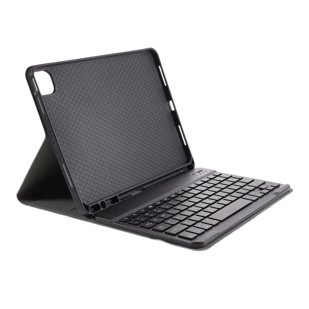 Bluetooth-compatible Wireless Keyboard Leather Case for iPad Air (2022) / (2020) / iPad Pro 11-inch (2021) / (2022) / (2020) / (2018) - Black - 5