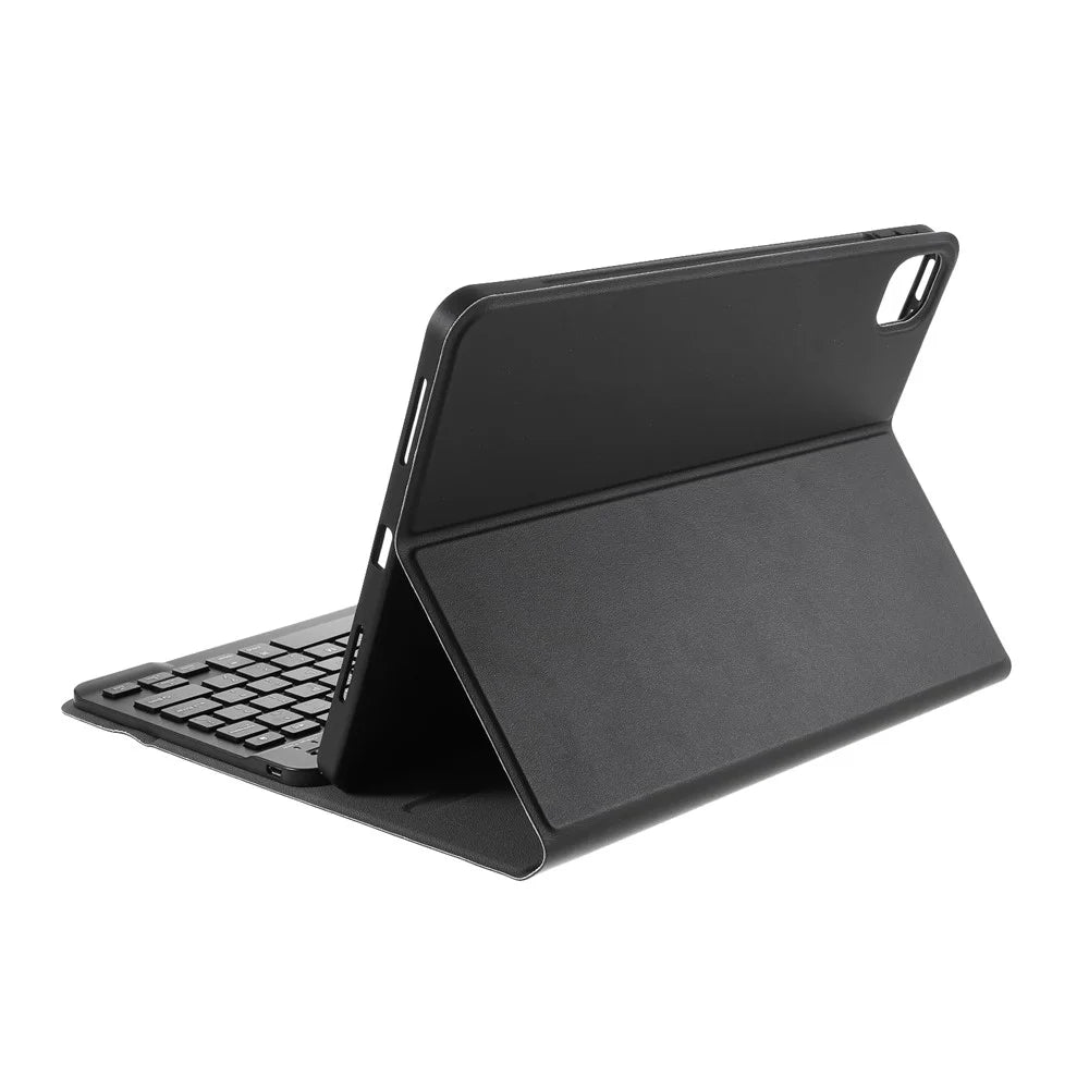 Bluetooth-compatible Wireless Keyboard Leather Case for iPad Air (2022) / (2020) / iPad Pro 11-inch (2021) / (2022) / (2020) / (2018) - Black - 6