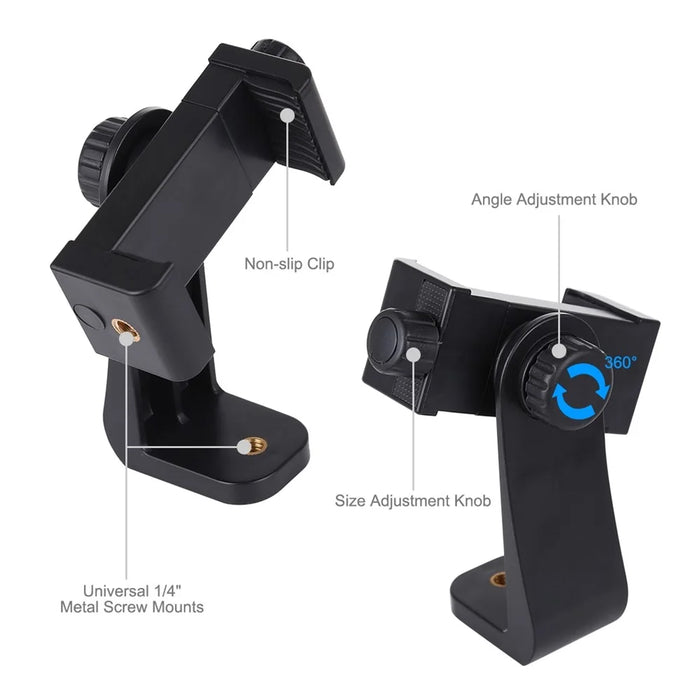 PULUZ PU410 360° Rotating Universal Shooting Phone Clamp Holder Bracket for Smartphones - 5