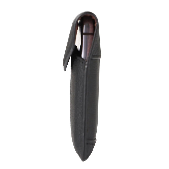 Universal Envelop Style Leather Pouch Case for iPhone 12 mini and Other Phones within 4.7 Inches- Black - 6