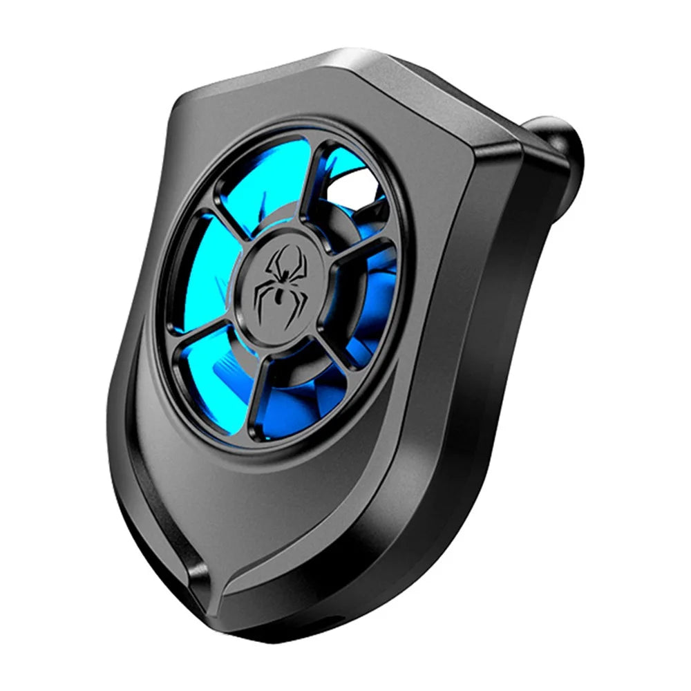 P10 Portable Mobile Phone Cooling Fan Gaming Radiator Suction Cup Cooler - Black - 2