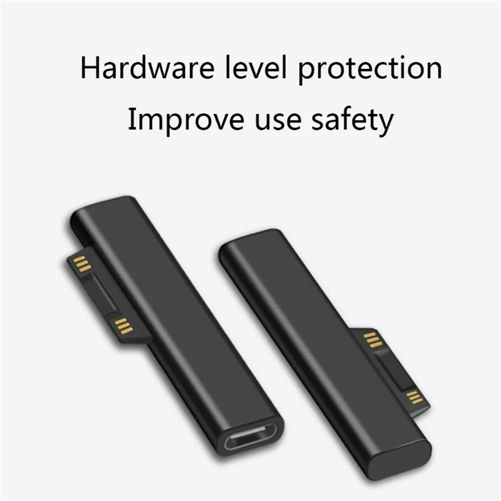 Type-C Female PD Converter USB C Adapter for Microsoft Surface Pro 3 / 4 / 5 / 6 - 2