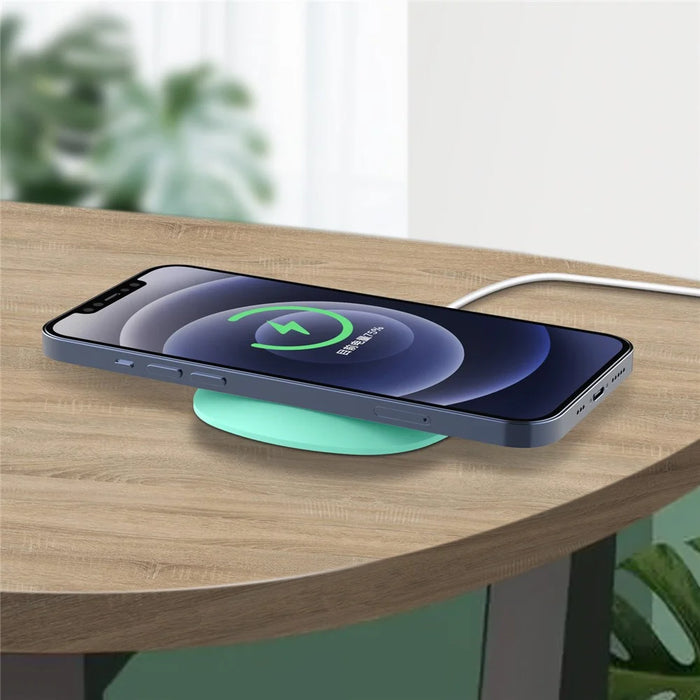 Desk Silicone Protective Case Rim Sleeve for Magsafe Wireless Charger - Green - 3