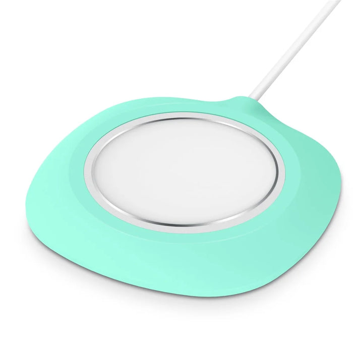Desk Silicone Protective Case Rim Sleeve for Magsafe Wireless Charger - Green - 5