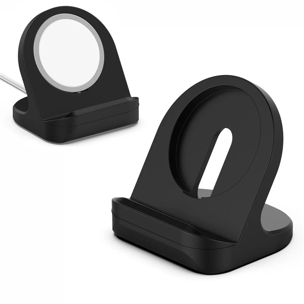 Wireless Charging Silicone Stand for iPhone [without Charger] - Black - 1
