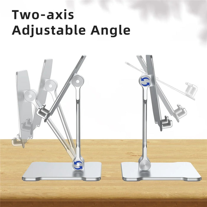 R-JUST PB05 Desktop Tablet Holder Table Foldable Mobile Phone Support Stand Bracket for iPhone iPad - 5
