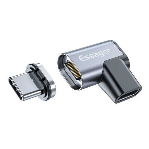 ESSAGER EZJCX-KTZ0G 24-Pin Magnetic Type-C OTG Adapter USB-C 3.1 Fast Charging Data Converter 10Gbs Data Sync Connector - 1