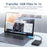 ESSAGER EZJCX-KTZ0G 24-Pin Magnetic Type-C OTG Adapter USB-C 3.1 Fast Charging Data Converter 10Gbs Data Sync Connector - 5