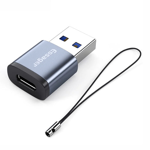 ESSAGER USB 3.0 OTG Adapter Type-C Female to USB Male Connector USB-C Charging Data Transfer Converter - 1