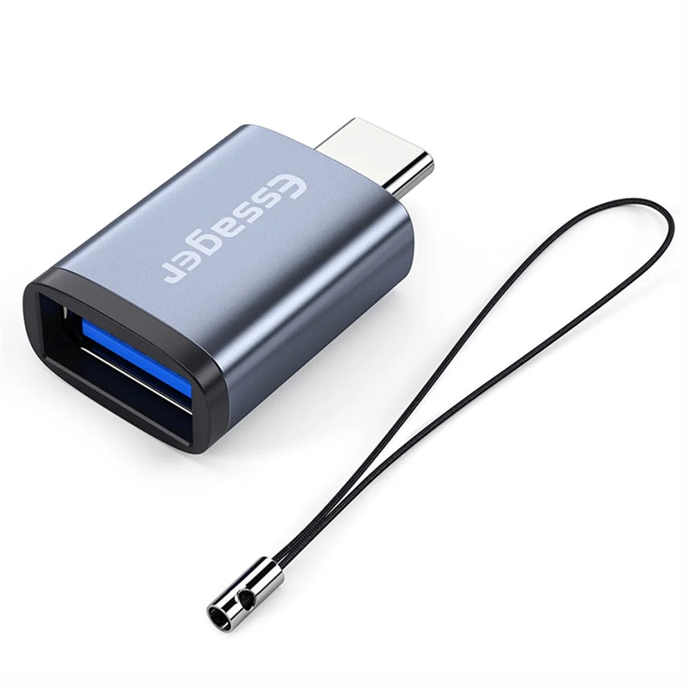 ESSAGER Mini USB 3.0 Adapter Mobile Phone USB Female to Type-C Male OTG Adapter Converter Connector - 1