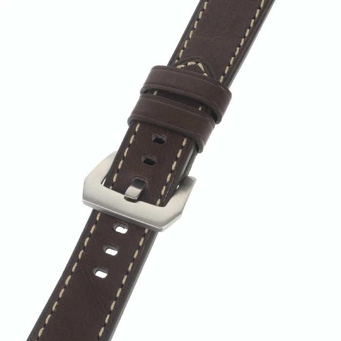 Genuine Leather Wristband Watchband for Huawei Watch (2015) - Coffee - 2