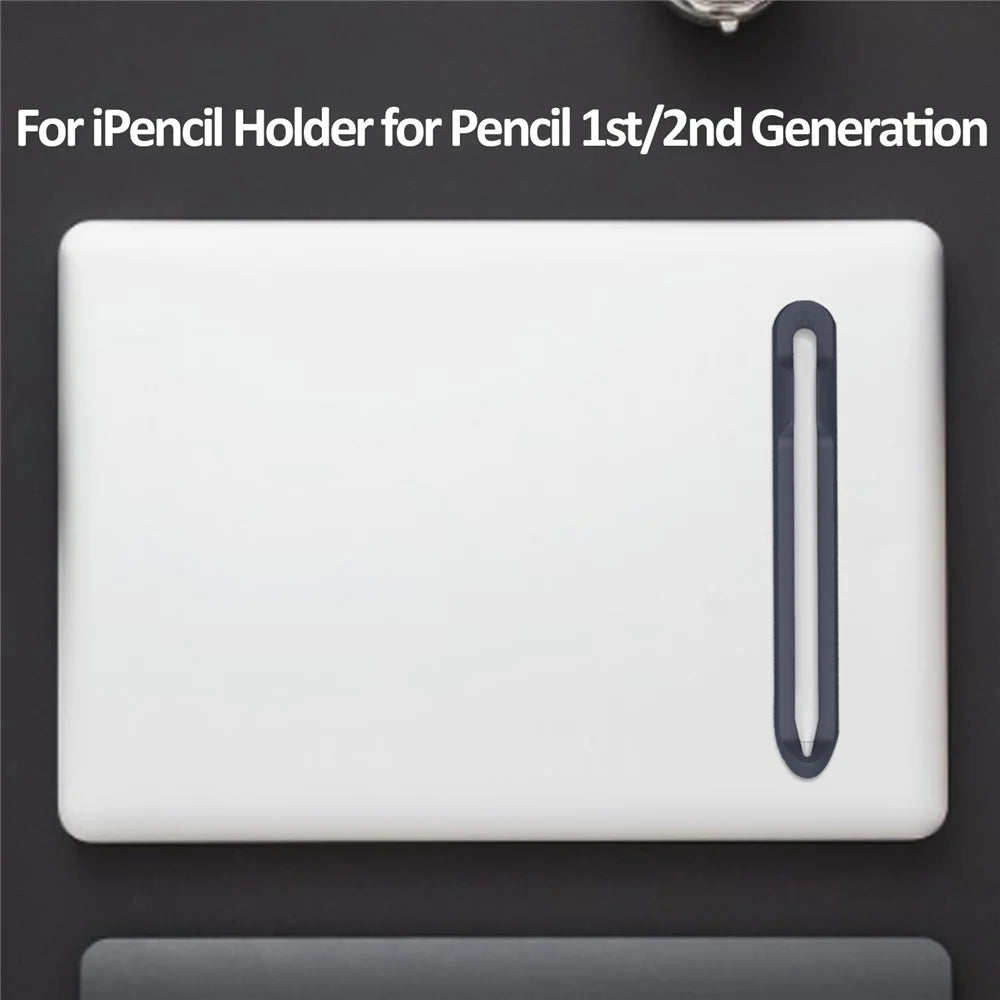 Love Mei Magnetic Liquid Silicone Pencil Case Holder Sticker Apple Pencil Pocket Sleeve for Apple Pencil 1st / 2nd - Black - 2
