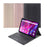 YAK10 2-in-1 Leather Stand Case with Round Keycap Bluetooth-compatible Keyboard for Lenovo Tab K10 TB-X6C6X - Black - 6