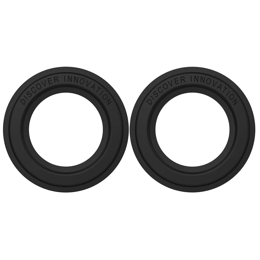 NILLKIN 2Pcs Slim and Compact  Strong Magnet Absorption SnapHold Magnetic Sticker for Smartphones - Black - 1