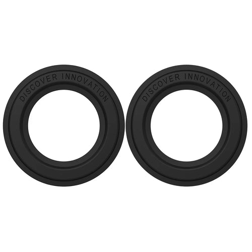 NILLKIN 2Pcs Slim and Compact  Strong Magnet Absorption SnapHold Magnetic Sticker for Smartphones - Black - 1