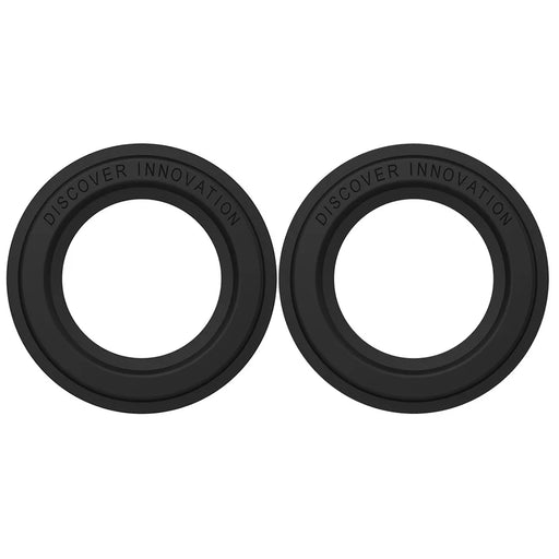 NILLKIN 2Pcs Slim and Compact  Strong Magnet Absorption SnapHold Magnetic Sticker for Smartphones - Black - 1