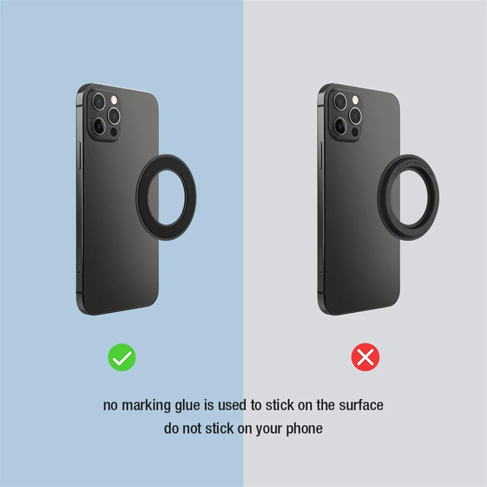 NILLKIN Multi-Color Strong Magnet SnapHold Magnetic Sticker for Smartphones - Black - 4