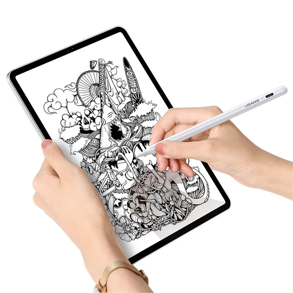 USAMS US-ZB223 For iPad 2018-2021 Active Stylus Pen Capacitive Palm Rejection Drawing Writing Tablet Pen - 3
