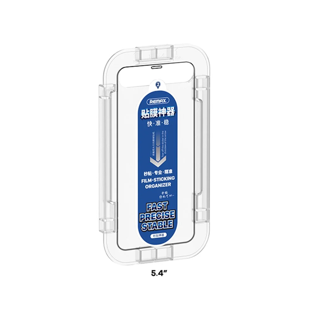 REMAX Monarch Series Tempered Glass Phone Screen Film Installation Frame Shell for iPhone 12 mini 5.4 inch - 3