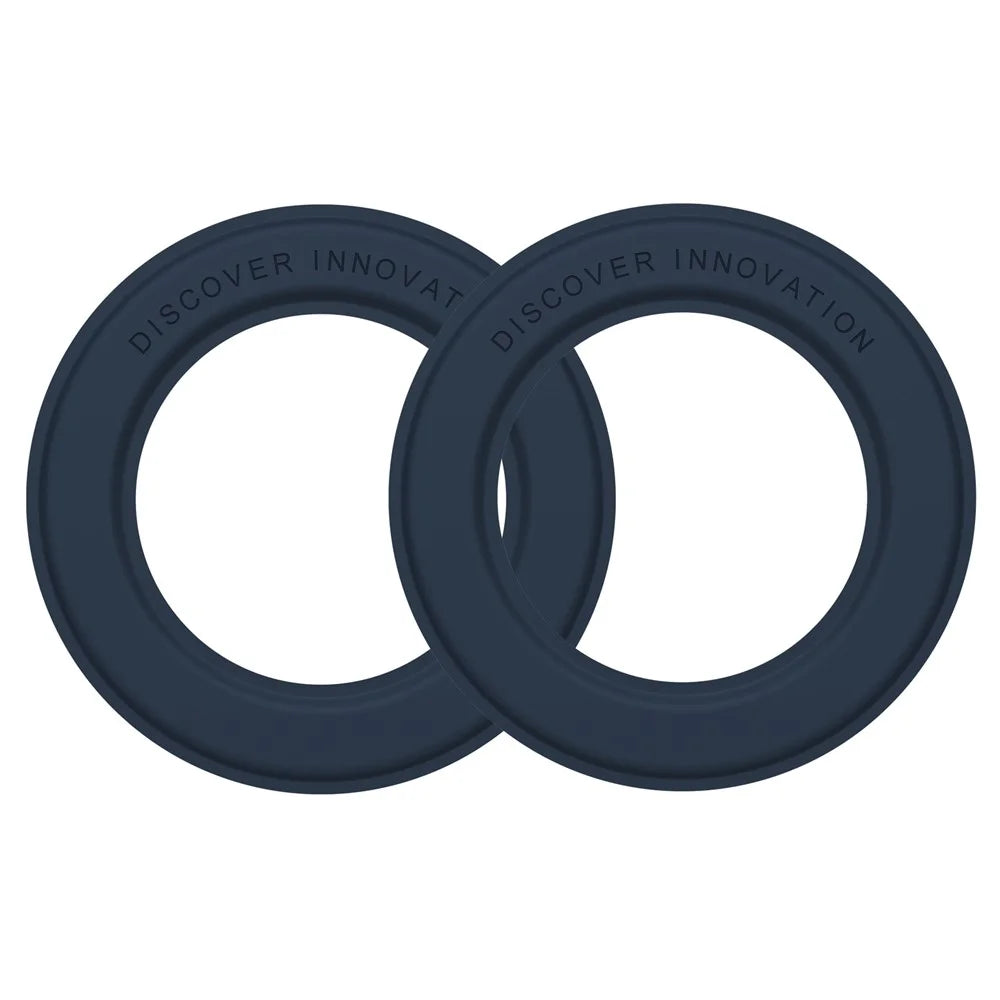 NILLKIN 2Pcs Universal Mobile Phone Round Magnetic Sticker Rings for Magsafe Wireless Charger - Blue - 1