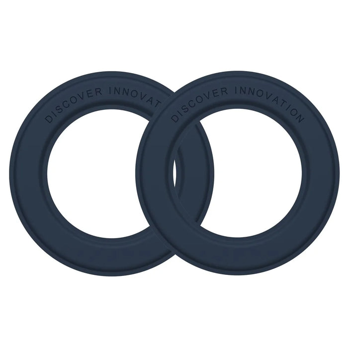 NILLKIN 2Pcs Universal Mobile Phone Round Magnetic Sticker Rings for Magsafe Wireless Charger - Blue - 1