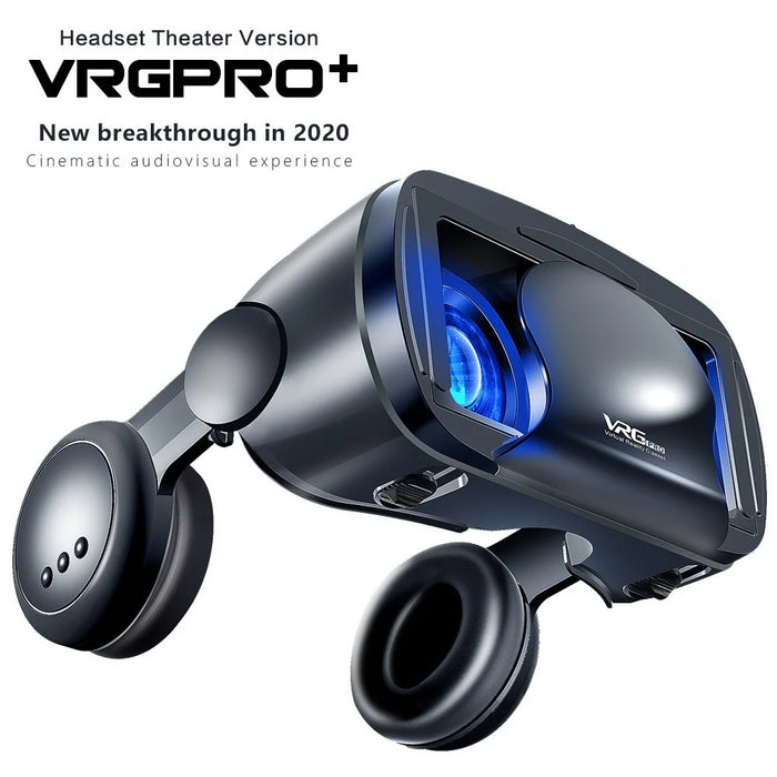 VRG Pro Plus 3D VR Headset Helmet Smart Virtual Reality Glasses for 5-7inch Smart Phone - 2