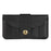 6.7-inch Phone Bag Cowhide Leather Horizontal Style Waist Belt Phone Pouch - Black - 3