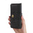 6.7-inch Phone Bag Cowhide Leather Horizontal Style Waist Belt Phone Pouch - Black - 6