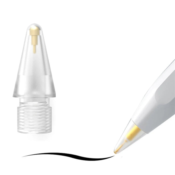 6.0 Pencil Tips for Apple Pencil 1st Gen / 2nd Gen Transparent Pen Nibs Replacement Tips for iPad Pencil - 1