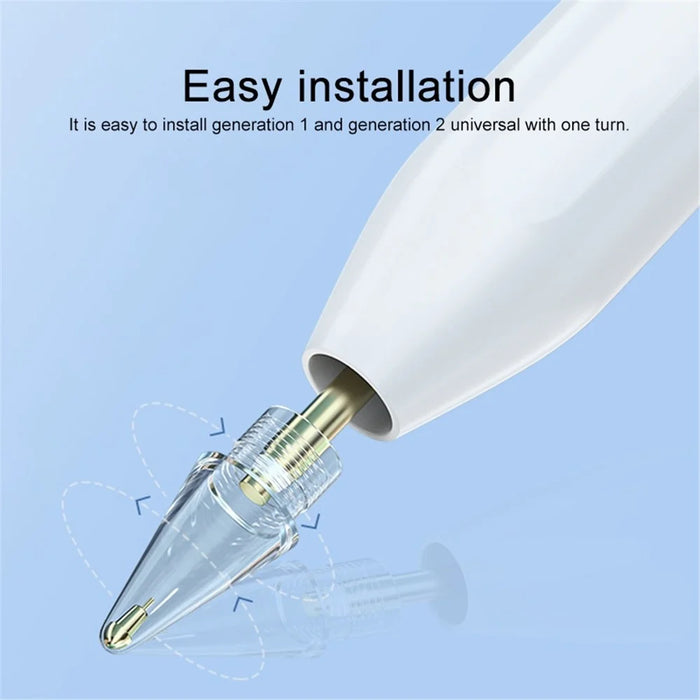6.0 Pencil Tips for Apple Pencil 1st Gen / 2nd Gen Transparent Pen Nibs Replacement Tips for iPad Pencil - 6