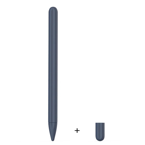 For Huawei M-Pencil 1st Generation Silicone Stylus Pen Cover Holder Anti-Slip Pen Sleeve with Protective Nib Cover - Midnight Blue - 1