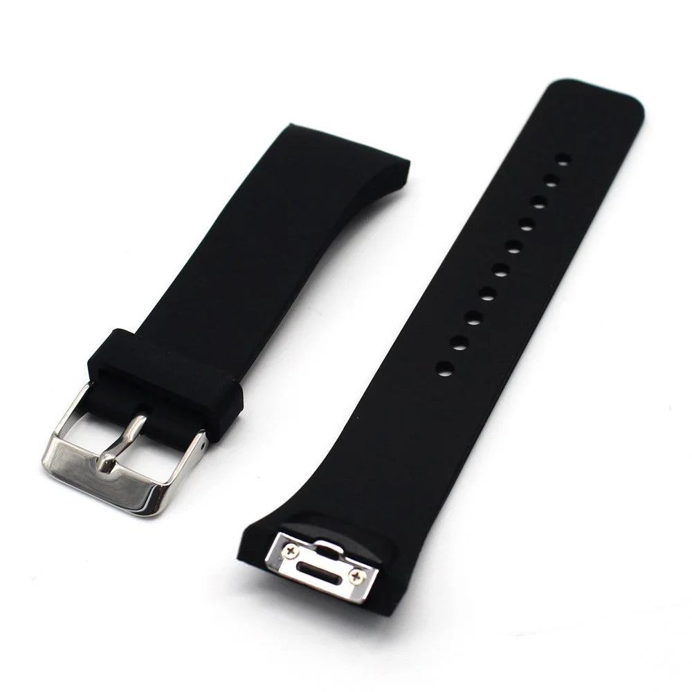 Silicone Watchband Wristband for Samsung Gear S2 SM-R720 - Black - 2